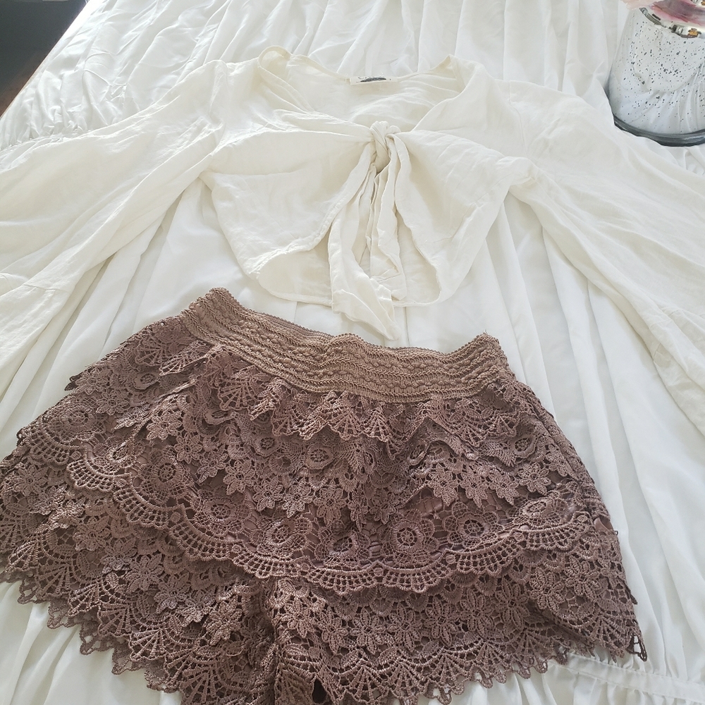 Crochet shorts